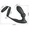 PRETTY LOVE - EMONI PENIS RING + ANAL PLUG 12 WIBRACJI CZARNY