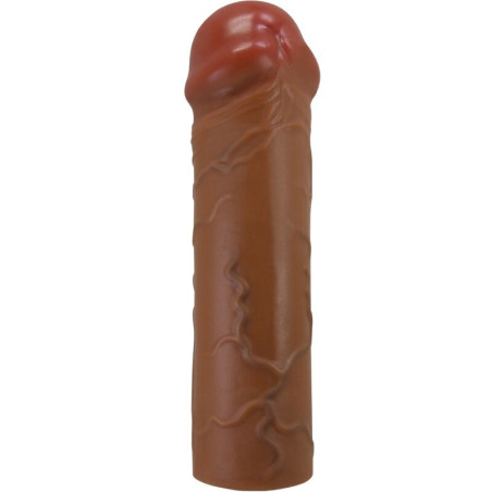 PRETTY LOVE - NILE PENIS SLEEVE Z PRZEDŁUŻENIEM 2,5 CM MULATTO