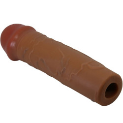 PRETTY LOVE - NILE PENIS SLEEVE Z PRZEDŁUŻENIEM 2,5 CM MULATTO