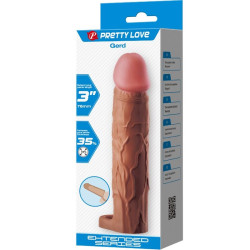 PRETTY LOVE - MANGA PENIS GERD COM EXTENSÃO DE 7,6 CM MULATO