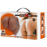 CRAZY BULL - VIBRATORE EMILIA ASS CON VAGINA E ANO REALISTICI CARNE TELECOMANDO