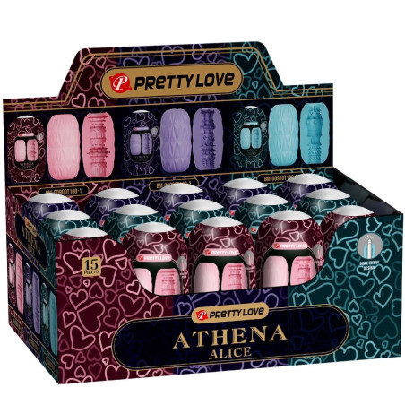 PRETTY LOVE - ATHENA ALICE PAKIET 15 RÓŻNYCH MĘSKICH MASTURBATORÓW
