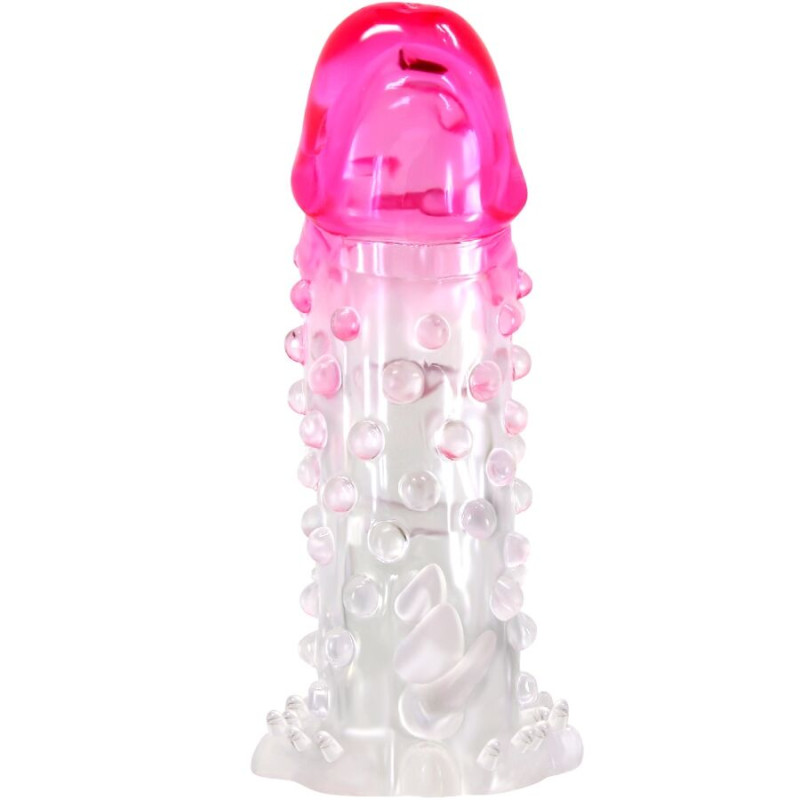 PRETTY LOVE - WILFORD FUNDA REALÍSTICA ALARGADORA CON RELIEVE PARA PENE ROSA PRETTY LOVE - WILFORD FUNDA REALÍSTICA ALARGADORA CON RELIEVE PARA PENE ROSA