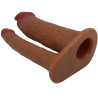 PRETTY LOVE - YAIRON PODWÓJNY PENIS RĘKAW Z PRZEDŁUŻENIEM 4 CM MULATTO
