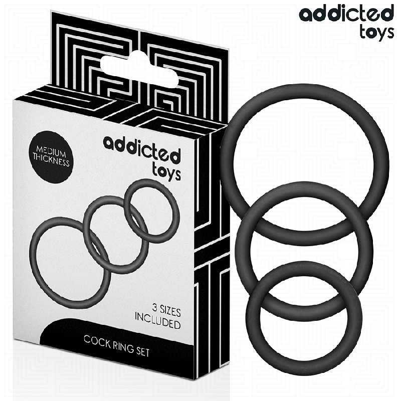 ADDICTED TOYS - SET OF SILICONE RINGS MODEL 2
