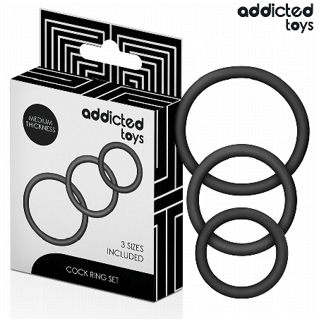 ADDICTED TOYS - SET DI ANELLI IN SILICONE MODELLO 2