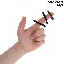 ADDICTED TOYS - ZESTAW PIERŚCIENI SILIKONOWYCH MODEL 2