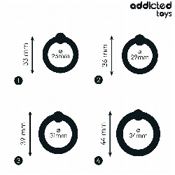 ADDICTED TOYS - SET DI ANELLI IN SILICONE A PRESSIONE