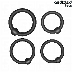 ADDICTED TOYS - SET DI ANELLI IN SILICONE A PRESSIONE