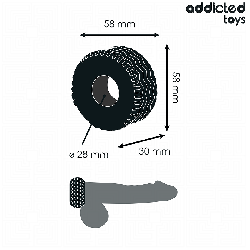 ADDICTED TOYS - EKSTRA GRUBY PIERŚCIEŃ NA PENISA