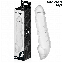 ADDICTED TOYS - PRZEŹROCZYSTE PRZEDŁUŻENIE PENISA ROZMIAR S 23 CM