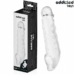 ADDICTED TOYS - PRZEŹROCZYSTA OSŁONA PENISA ROZMIAR M 27 CM