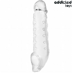 ADDICTED TOYS - FUNDAS PARA EL PENE TRANSPARENTE TALLA M 27 CM
