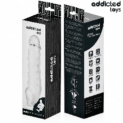 ADDICTED TOYS - FUNDAS PARA EL PENE TRANSPARENTE TALLA M 27 CM
