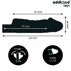 ADDICTED TOYS - PRZEŹROCZYSTY PENIS EXTENSON 27 CM