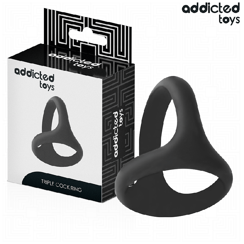 ADDICTED TOYS - GRUBY POTRÓJNY PENIS RING