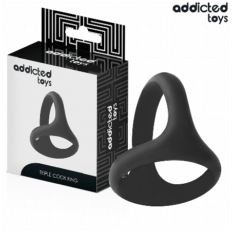 ADDICTED TOYS - GRUBY POTRÓJNY PENIS RING