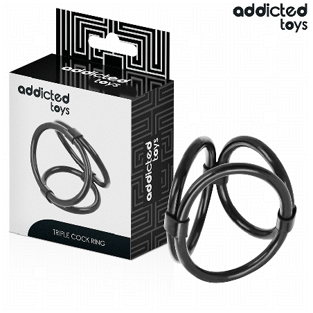 ADDICTED TOYS - PIERŚCIEŃ NA PENISA POTRÓJNEGO