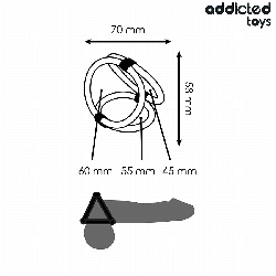 ADDICTED TOYS - ANEL TRIPLO PARA O PÊNIS