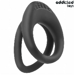 ADDICTED TOYS - PODWÓJNY PENIS TEKSTUROWANY RING