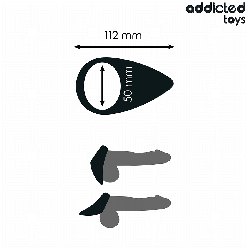 ADDICTED TOYS - PIERŚCIEŃ NA PENISA W KSZTAŁCIE ŁZY