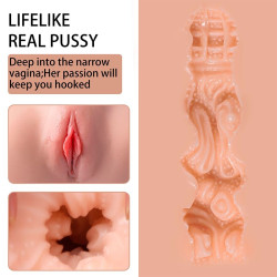 XISE - LYDIA FEMALE VAGINA MASTURBATOR WITH THRUSTING 25 CM