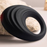 ROCKS-OFF - SPIRE CZARNY WIBRACYJNY PENIS RING