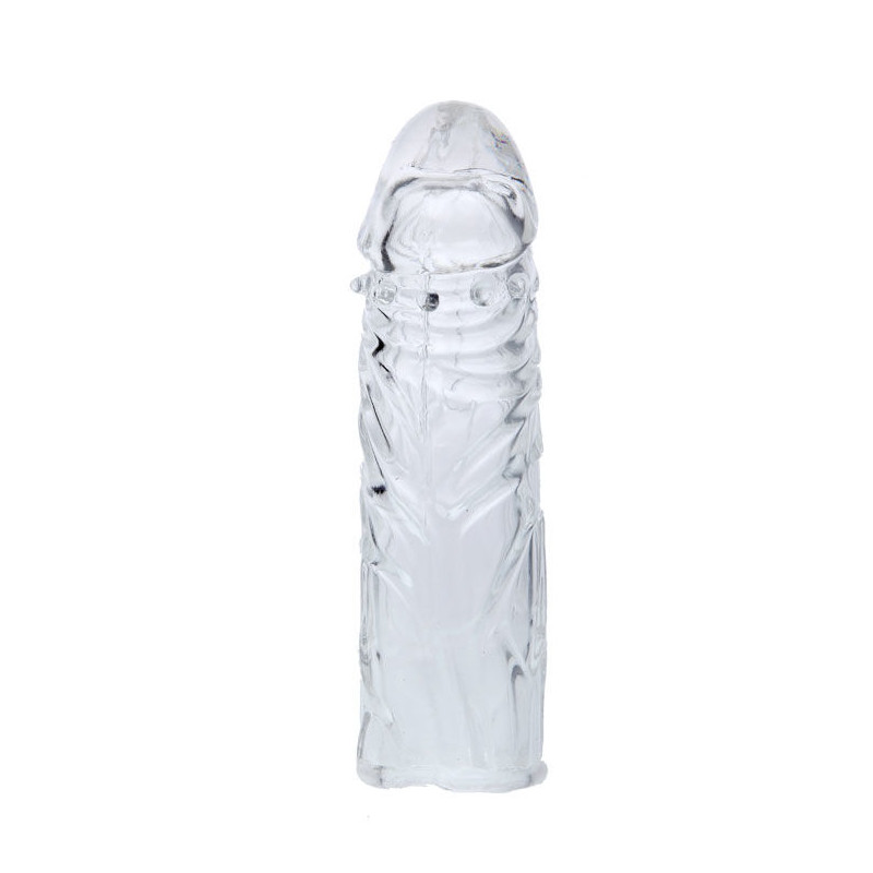 BAILE - LILIOWA OSLONA NA PENIS Z DOPASOWANEGO SILIKONU 13 CM BAILE - LILIOWA OSLONA NA PENIS Z DOPASOWANEGO SILIKONU 13 CM