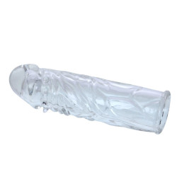 BAILE - LILIOWA OSLONA NA PENIS Z DOPASOWANEGO SILIKONU 13 CM
