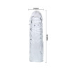 BAILE - LILIOWA OSLONA NA PENIS Z DOPASOWANEGO SILIKONU 13 CM