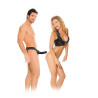 FETISH FANTASY SERIES - ARNÉS HUECO AJUSTABLE NEGRO 15 CM