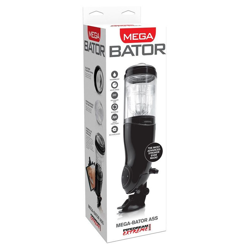 EXTREME TOYZ - PDX MEGA BATOR USB MESKI MASTURBATOR ANO CZARNY