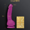 G-VIBE - SILIKONOWY DILDO WIBRATOR W MINI FUKSJI GREAL