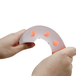 PRETTY LOVE - MAGICZNY DILDO NOCNE BEZ WIBRACJI SWIATLO POMARANCZOWY