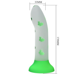 PRETTY LOVE - MAGICZNY DILDO NOCNE BEZ WIBRACJI SWIATLA ZIELONA