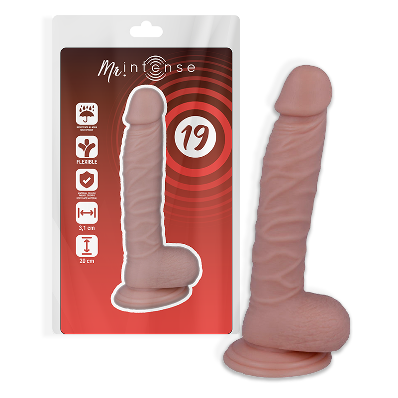 MR INTENSE - 19 REALISTYCZNYCH KOGUTOW 20 CM -O- 3.1 CM