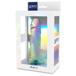 X RAY - PRZEZROCZYSTY KUTEK Z KULKAMI 15.5 CM -O- 3.5 CM