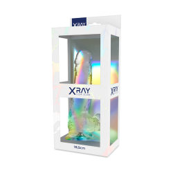 X RAY - PRZEZROCZYSTY KOGUT Z KULKAMI 18.5 CM -O- 3.8 CM