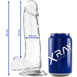 X RAY - PRZEZROCZYSTY KOGUT Z KULKAMI 20 CM -O- 4.5 CM