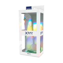 X RAY - PRZEZROCZYSTY KOGUT Z KULKAMI 22 CM -O- 4.6 CM