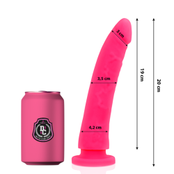 DELTA CLUB - ZABAWKI ROZOWE DILDO MEDYCZNE SILIKONOWE 20 CM -O- 4 CM