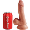 KING COCK - PLUS DILDO 3D Z KULKAMI 17 CM