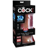 KING COCK - PLUS DILDO 3D Z KULKAMI 17 CM