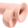 KING COCK - DILDO REALISTYCZNE Z KULKAMI 19,4 CM LEKKI