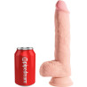KING COCK - DILDO REALISTYCZNE Z KULKAMI 19,4 CM LEKKI