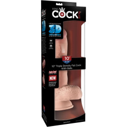 KING COCK - DILDO REALISTYCZNE Z KULKAMI 19,4 CM LEKKI