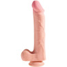 KING COCK - PENE REALÍSTICO 3D CON TESTÍCULOS 24.8 CM NATURAL
