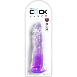 KING COCK - JASNY DILDO REALISTYCZNE 19,7 CM FIOLETOWY