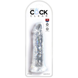 KING COCK - JASNY DILDO REALISTYCZNE 19,7 CM PRZEZROCZYSTY