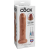 KING COCK - NIECIETY DILDO REALISTYCZNE 17,8 CM KARMEL